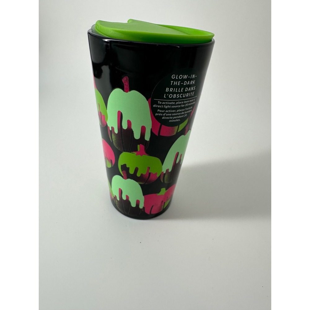 Starbucks 2023 Halloween Glow in the Dark Pumpkin Ceramic Travel Tumbler 12oz